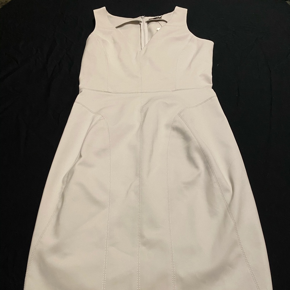 Silver DKNY fitted dress